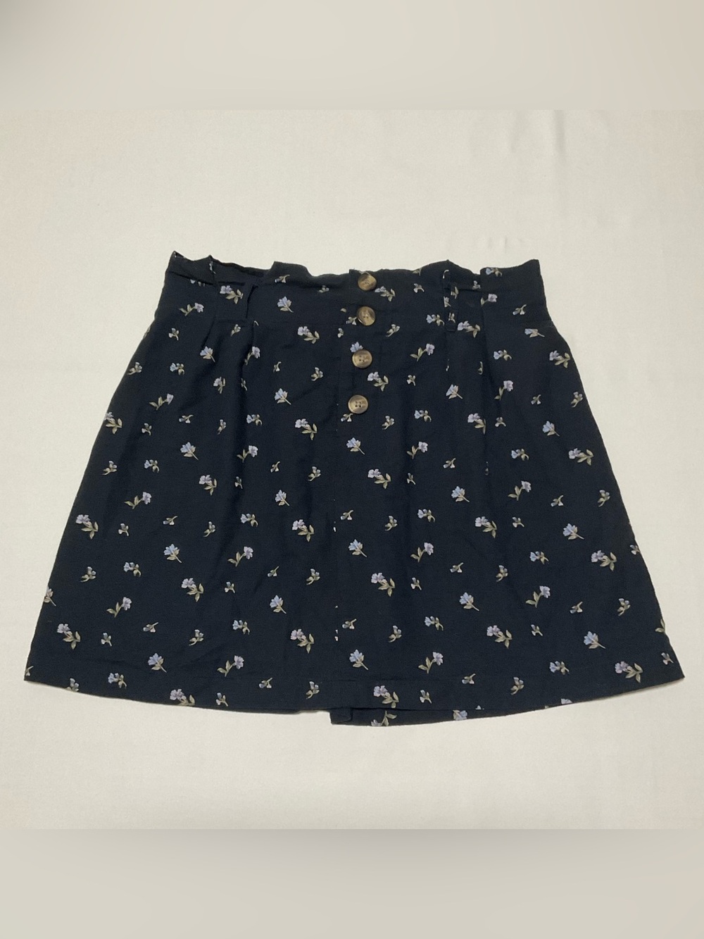 American Eagle Navy Blue Floral Skirt Size M Medium